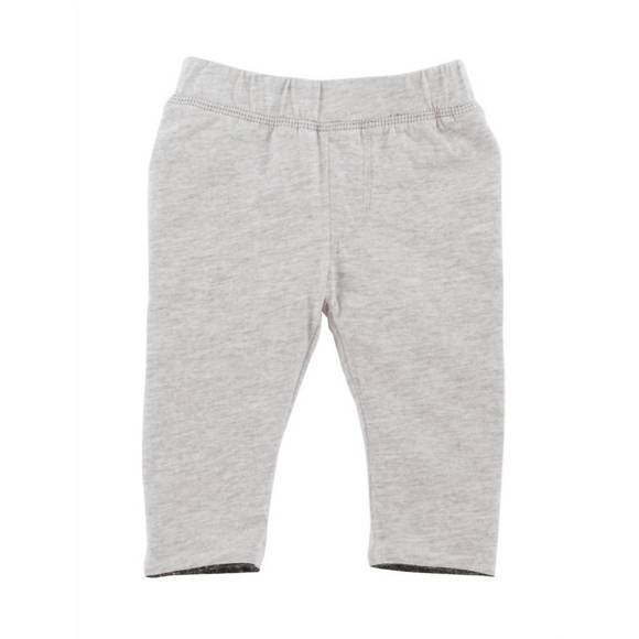 NEW MUDPIE kids french terry reversible pant in gray